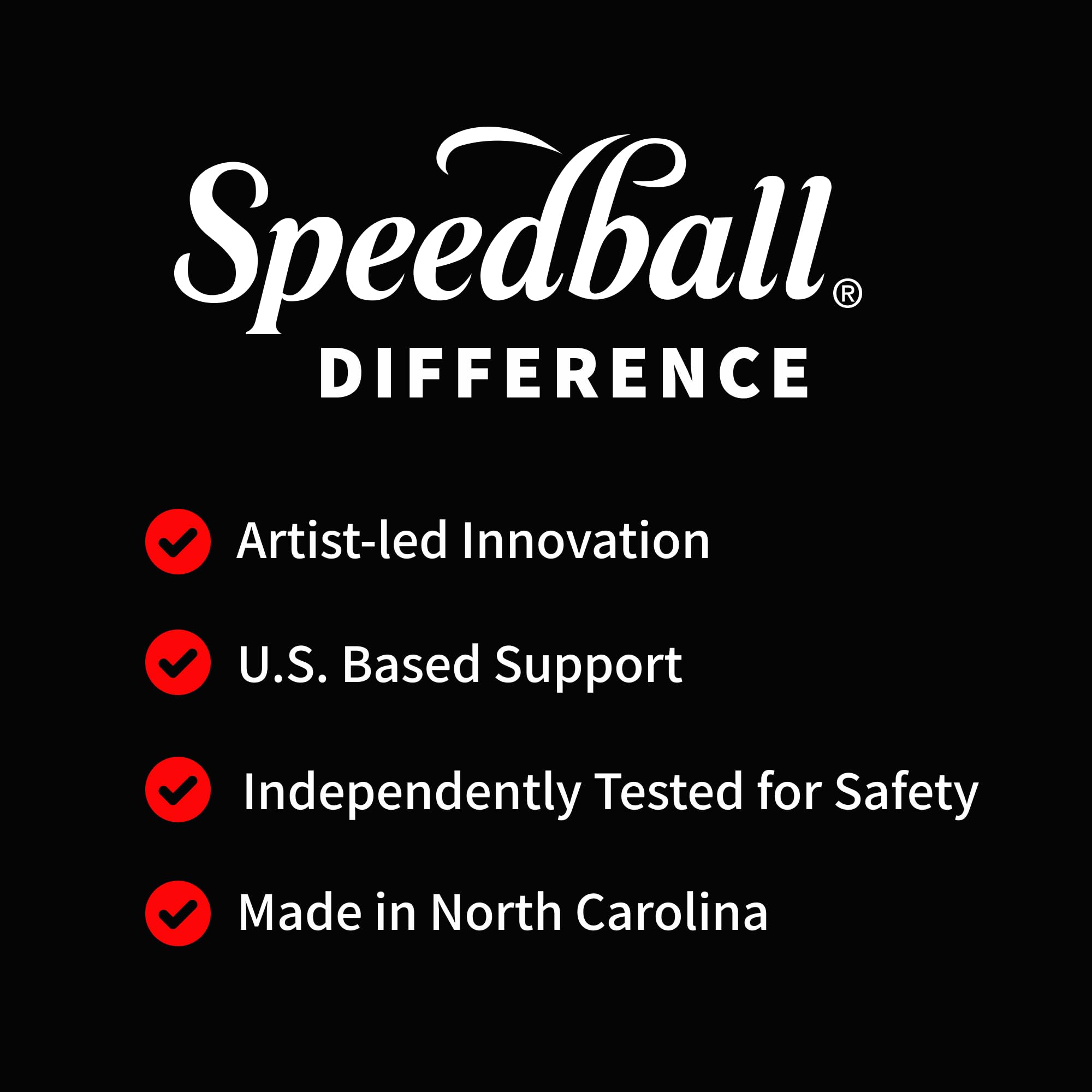 Speedball India Ink application tool brush demonstrates versatile strokes