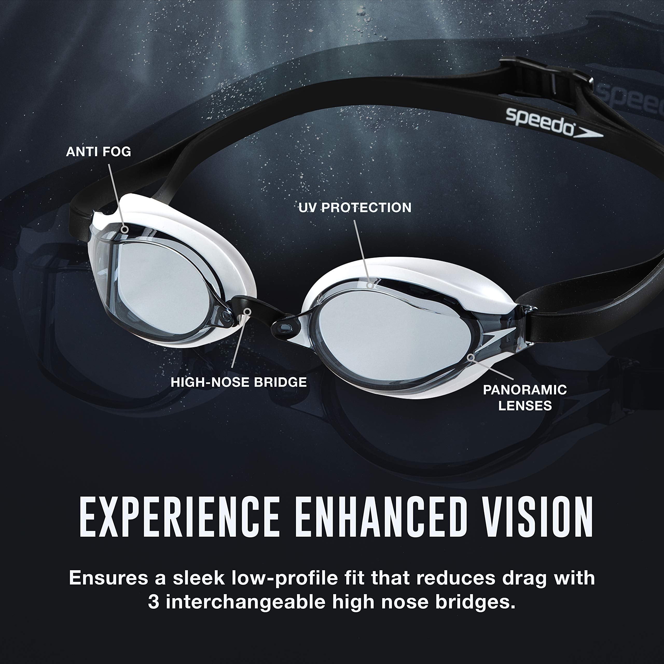 Speedo Speed Socket 2.0 hypoallergenic seals reduce irritation for sensitive skin.