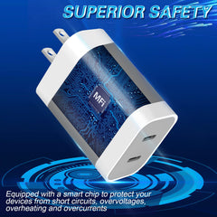 SpeedScope compact wall charger fits tight outlets without blocking others