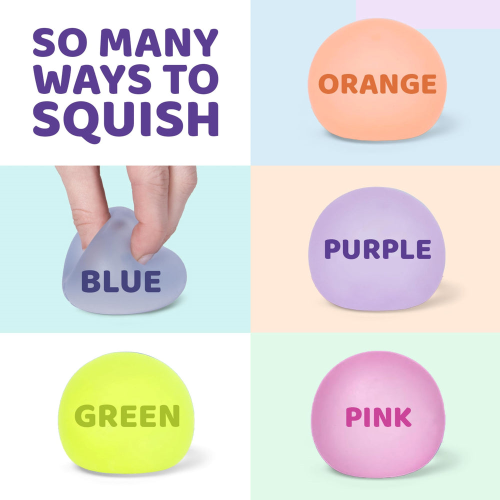 Speks Squishy Stress Balls blue desktop scene for desk-friendly fidget therapy