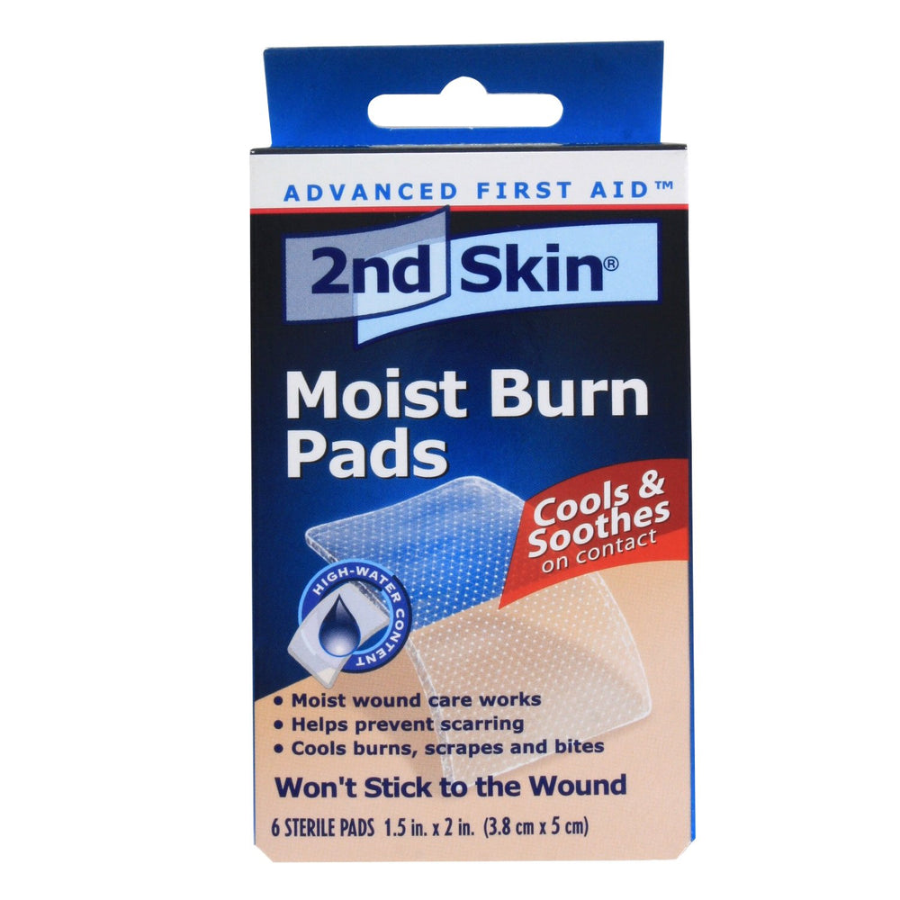 Spenco 2nd Skin Moist Burn Pad close-up showing sterile cooling contact.