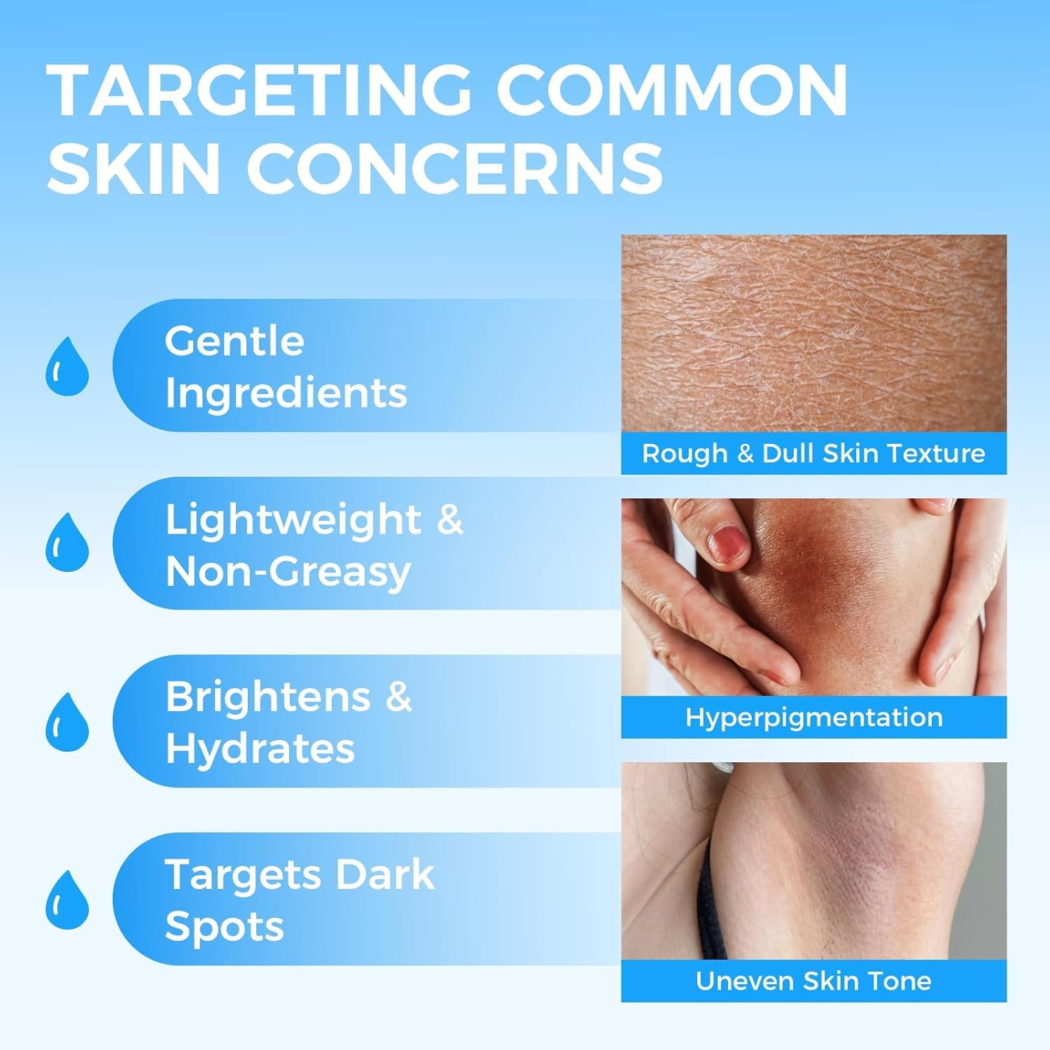 Sperandi Skin Brightening Cream application swipe demonstrates fast-absorbing hydration.