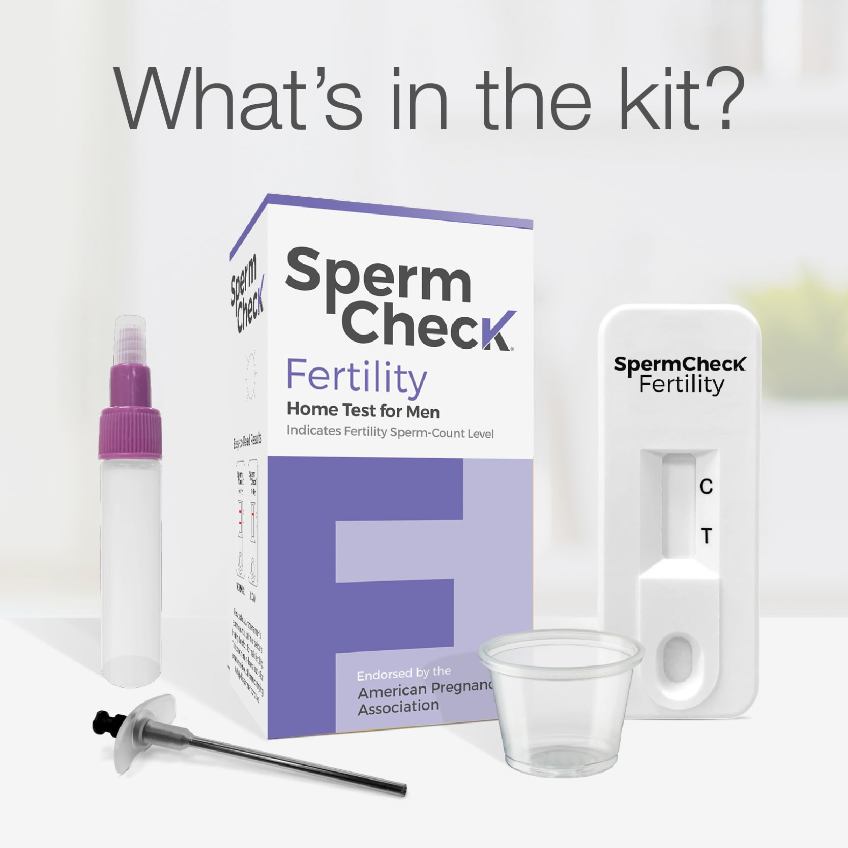 SpermCheck used privately at home for discreet fertility testing