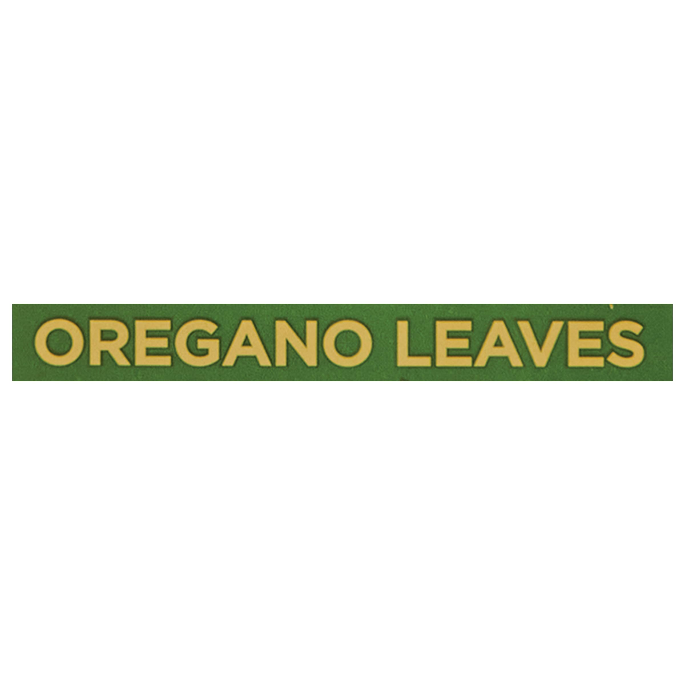 Oregano leaves from Spice Classics over pizza sauce for a bold herbal note.