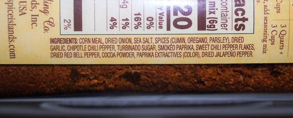 Spice Islands Premium Taco Seasoning gluten-free packaging underscores a dietary-friendly option.