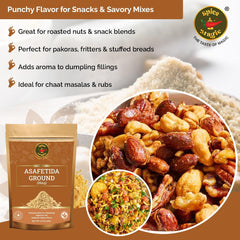 SPICE MAGIC Hing powder on measuring spoon for precise dosing