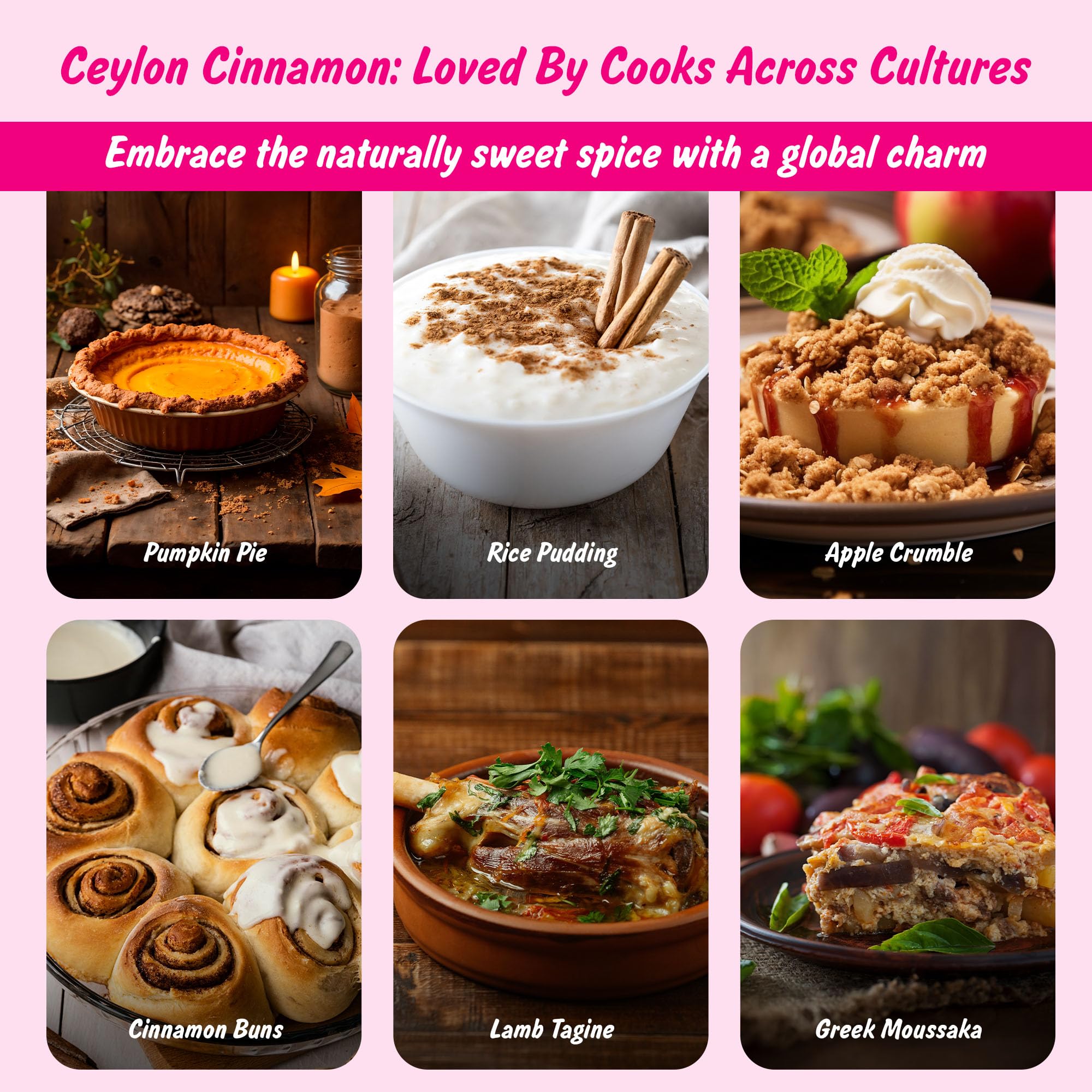 Spice Profile Ceylon cinnamon powder enhances soups and stews with gentle sweetness.