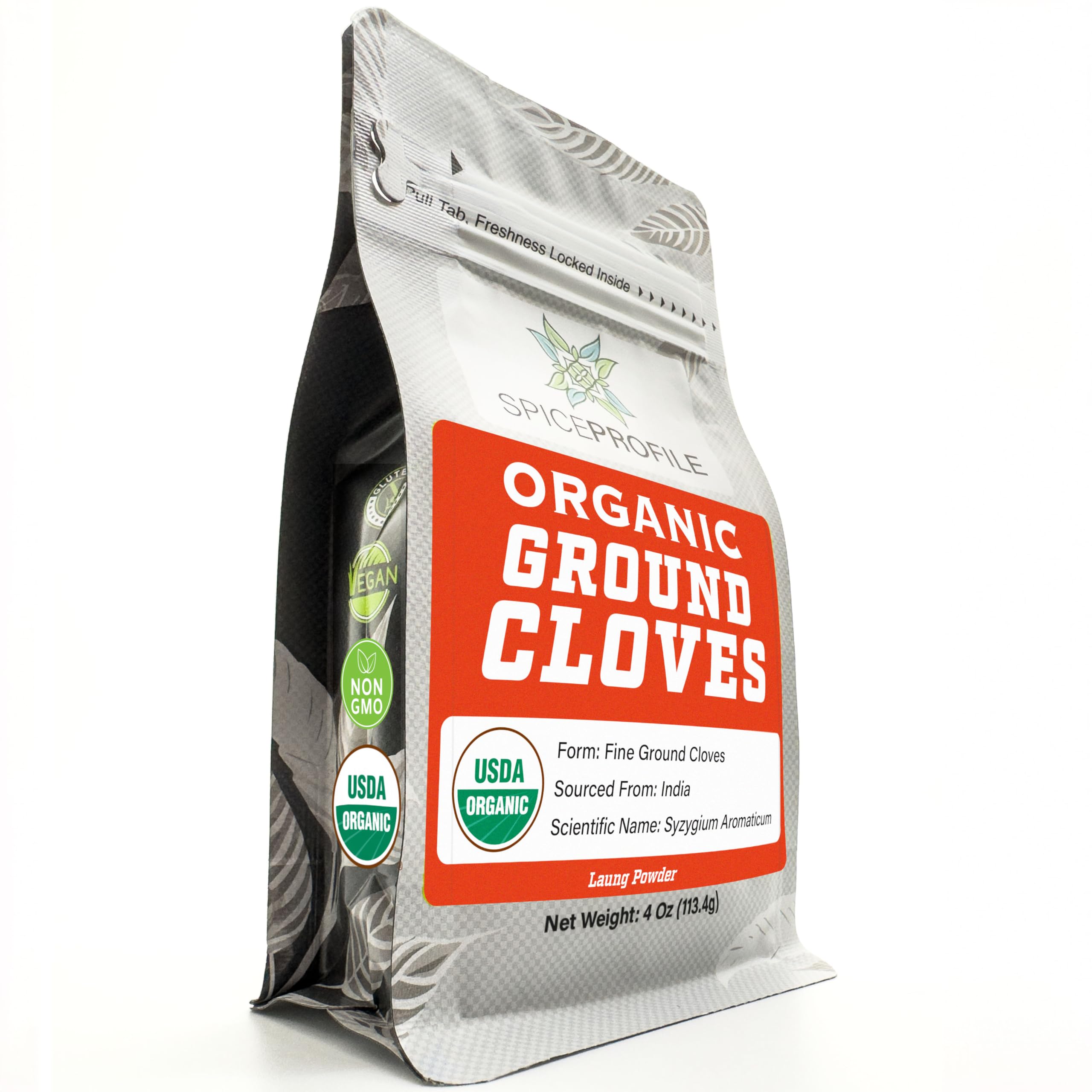 Spice Profile ground cloves powder in a resealable pouch delivers bold aroma.