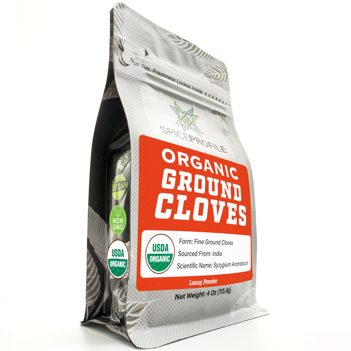 Spice Profile ground cloves powder in a resealable pouch delivers bold aroma.