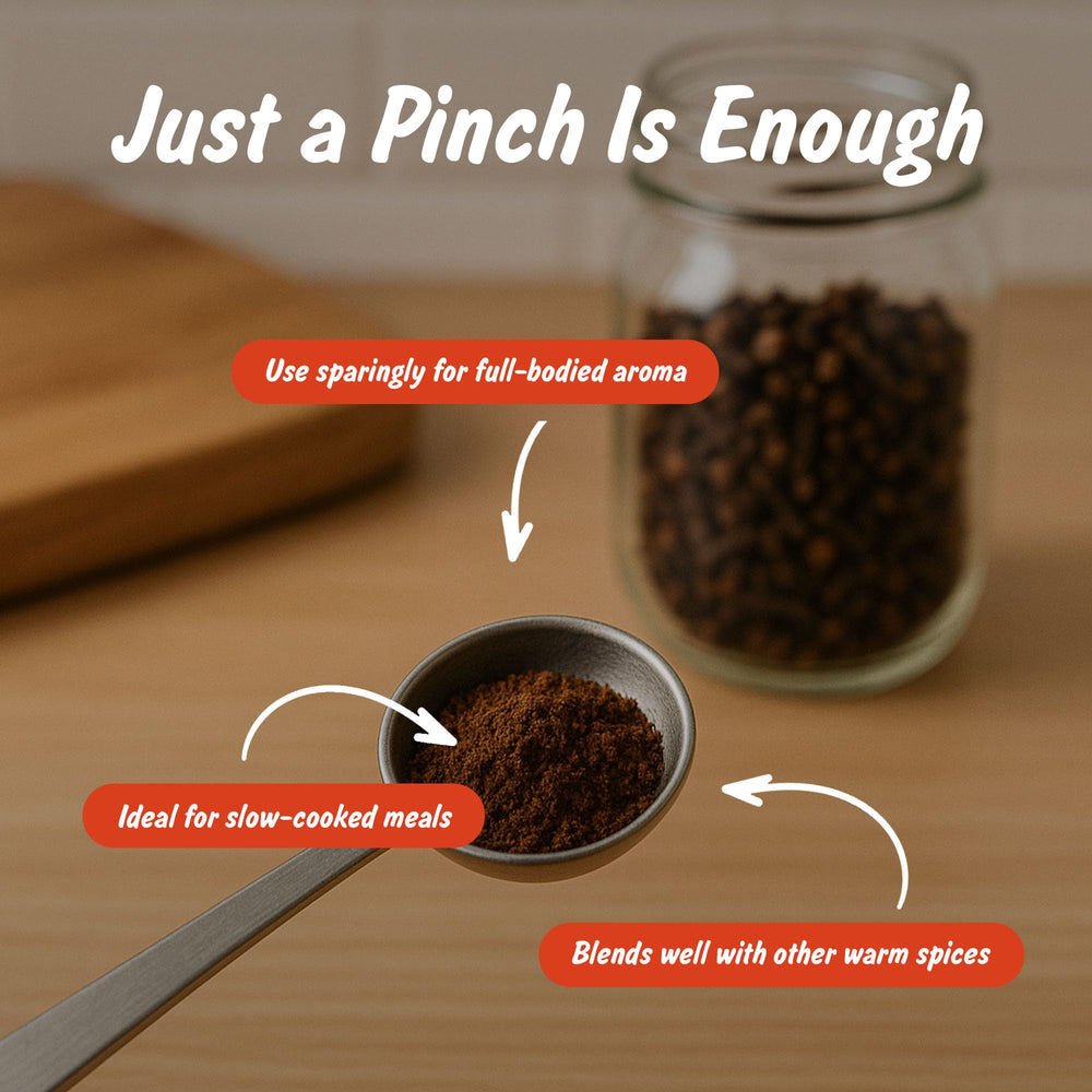 Spice Profile steam sterilized clove powder preserving pure flavor.