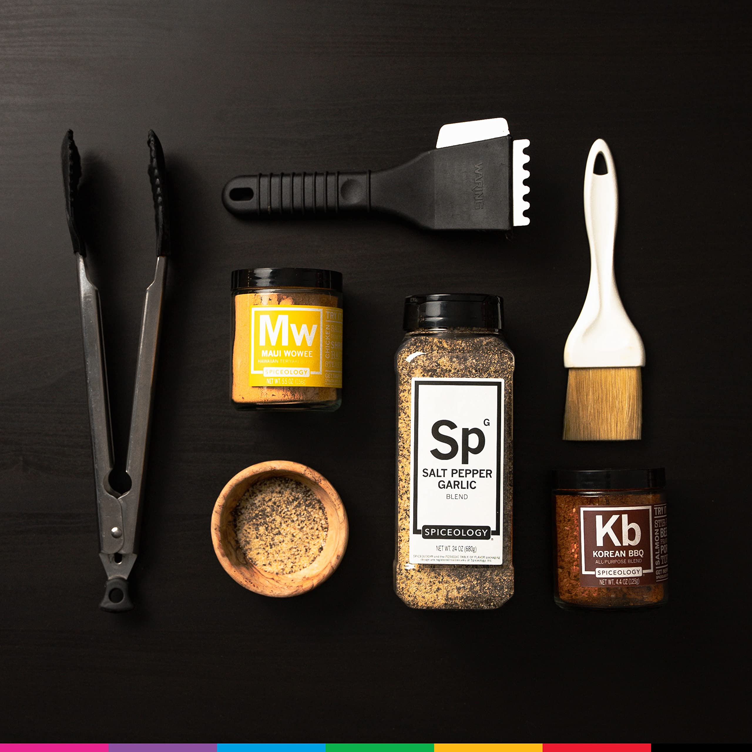 Spiceology SPG grilled steak scene highlights peppery garlic punch on barbecued cuts.