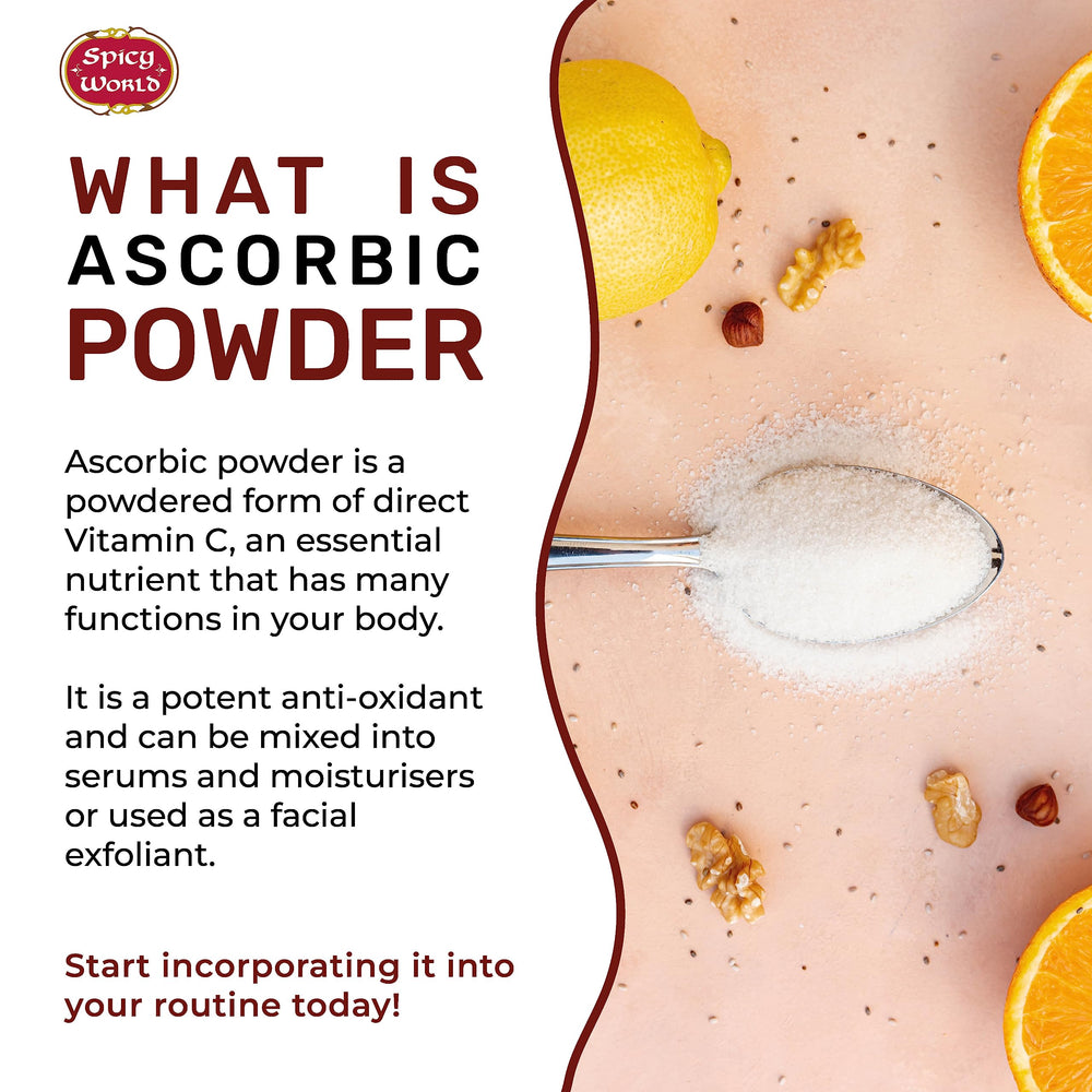 Spicy World Ascorbic Acid powder used for canning and preserving flavors