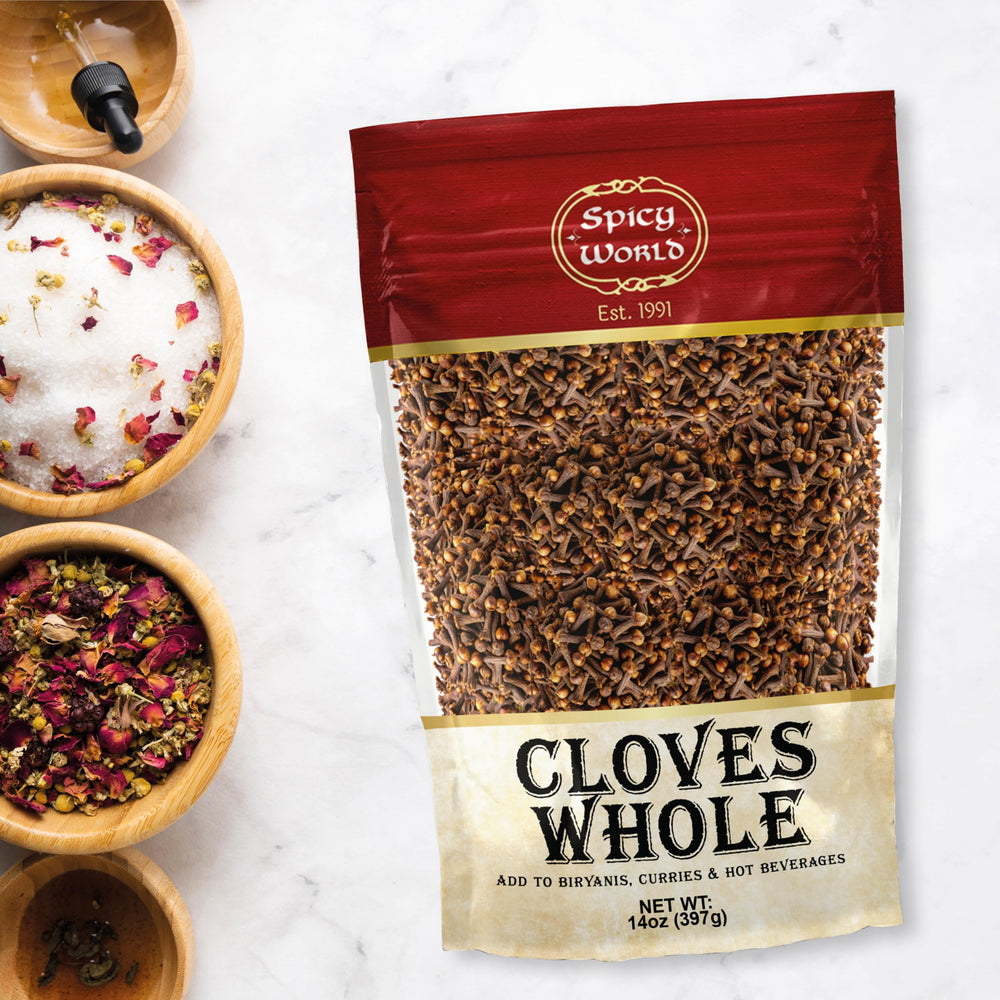 Spicy World whole cloves enhance baked goods with warm flavor.