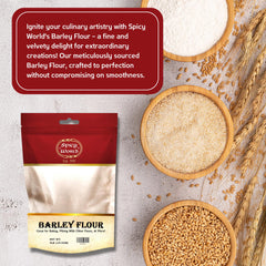 Spicy World Barley Flour baking bread for a rustic loaf and texture.