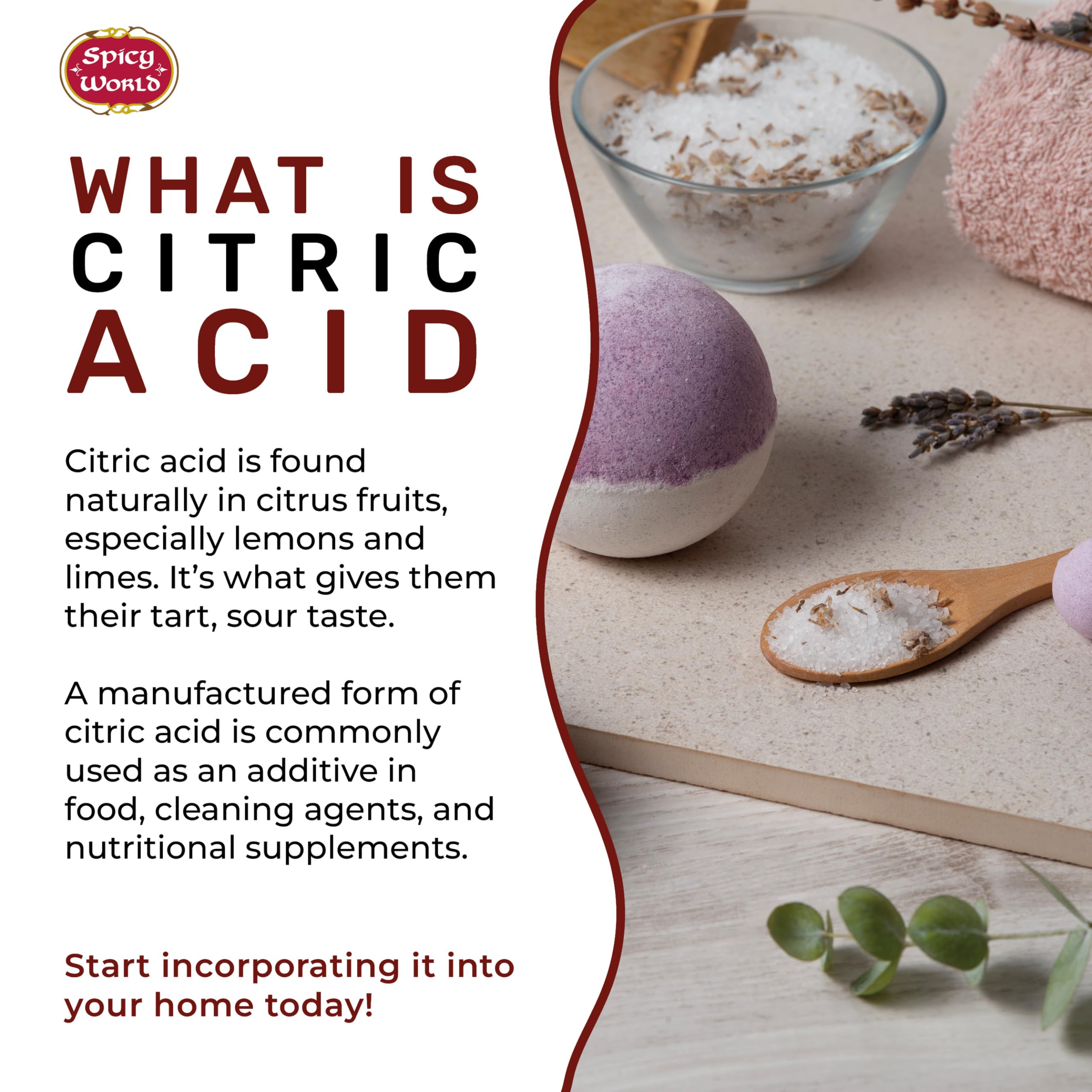 Spicy World citric acid preserves freshness and color in jams and pickles