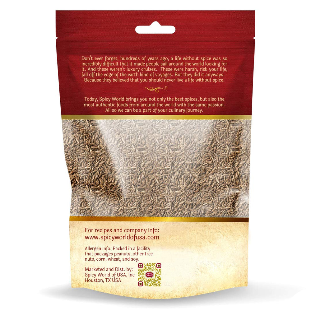 Spicy World caraway seeds provide pure flavor for everyday cooking.