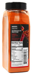Spicy World cayenne pepper powder jar close-up highlighting vibrant color and aroma