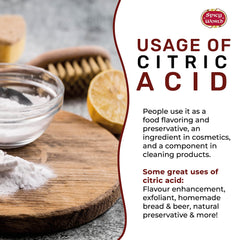 Spicy World citric acid for brewing and flavoring beverages, adding tang
