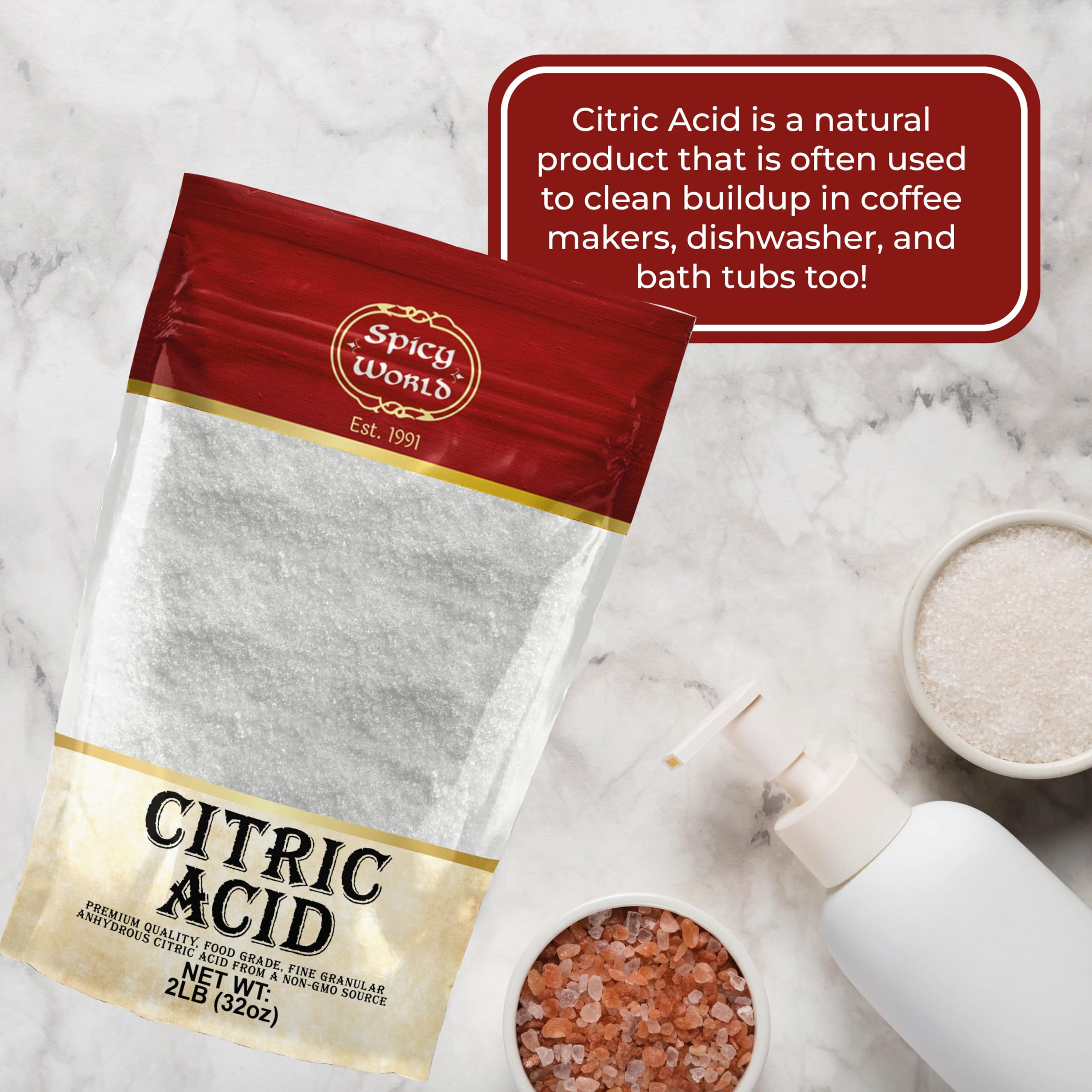 Spicy World citric acid face mask mix, exfoliating and refreshing skin care