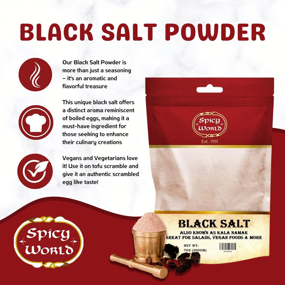 Spicy World Kala Namak for vegan scramble adds egg-like flavor.