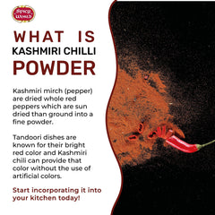 Spicy World Kashmiri chili powder pour adds vibrant hue to tikka