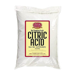Spicy World Pure Citric Acid 10 lb bag for canning and cooking, food-grade quality
