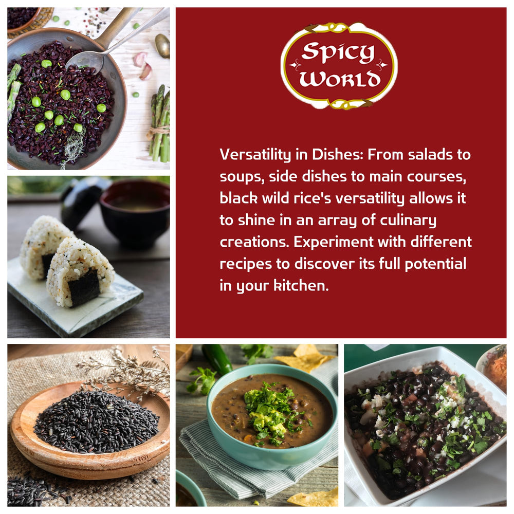 Resealable bag from Spicy World Wild Rice for easy storage.