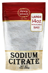 Spicy World sodium citrate powder 14oz bag ideal for smooth cheese emulsions