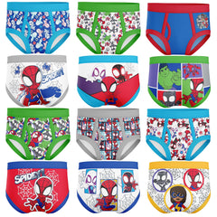 Spiderman 12-pack underwear box front, ideal for gifting and daily excitement.