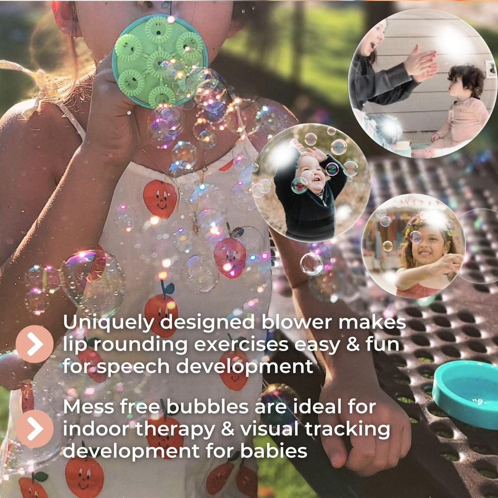 SPIKE bubble system designed for indoor and outdoor use without residue.
