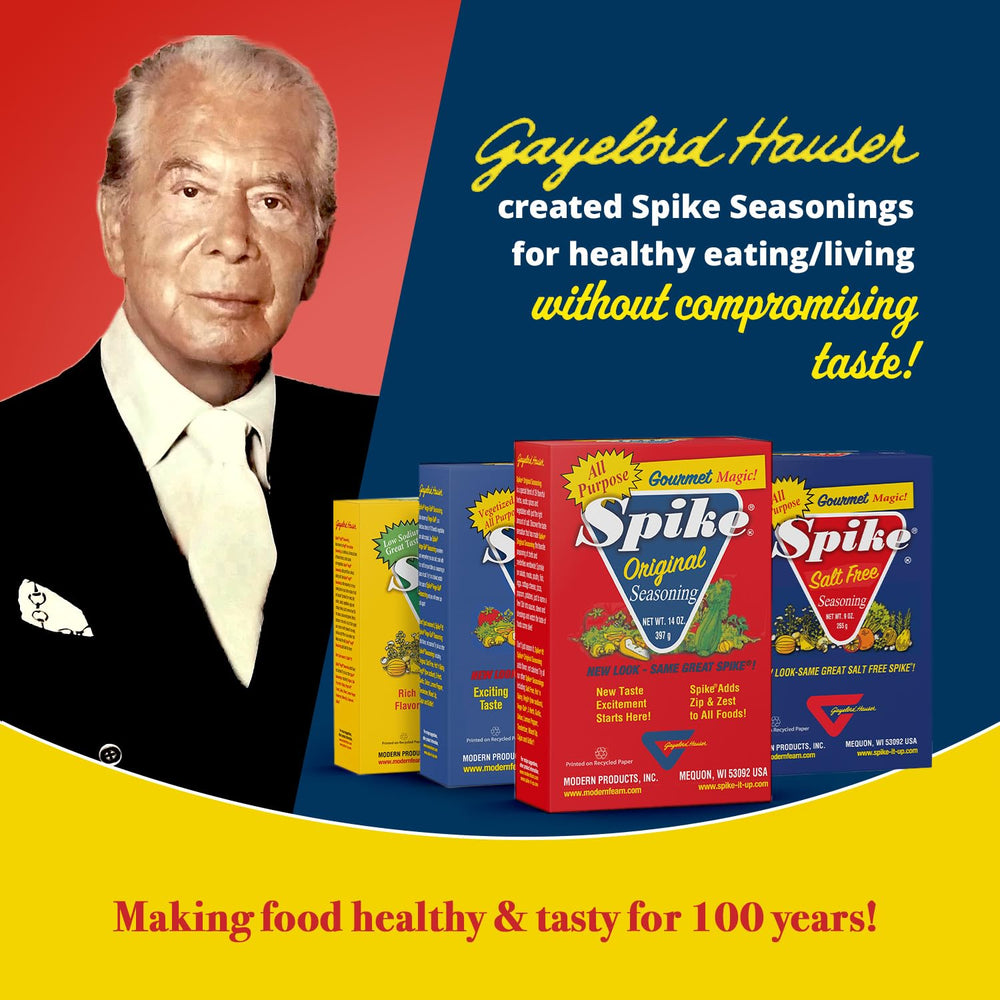 Spike Original Seasoning Salt finishes salads and dips with brightness
