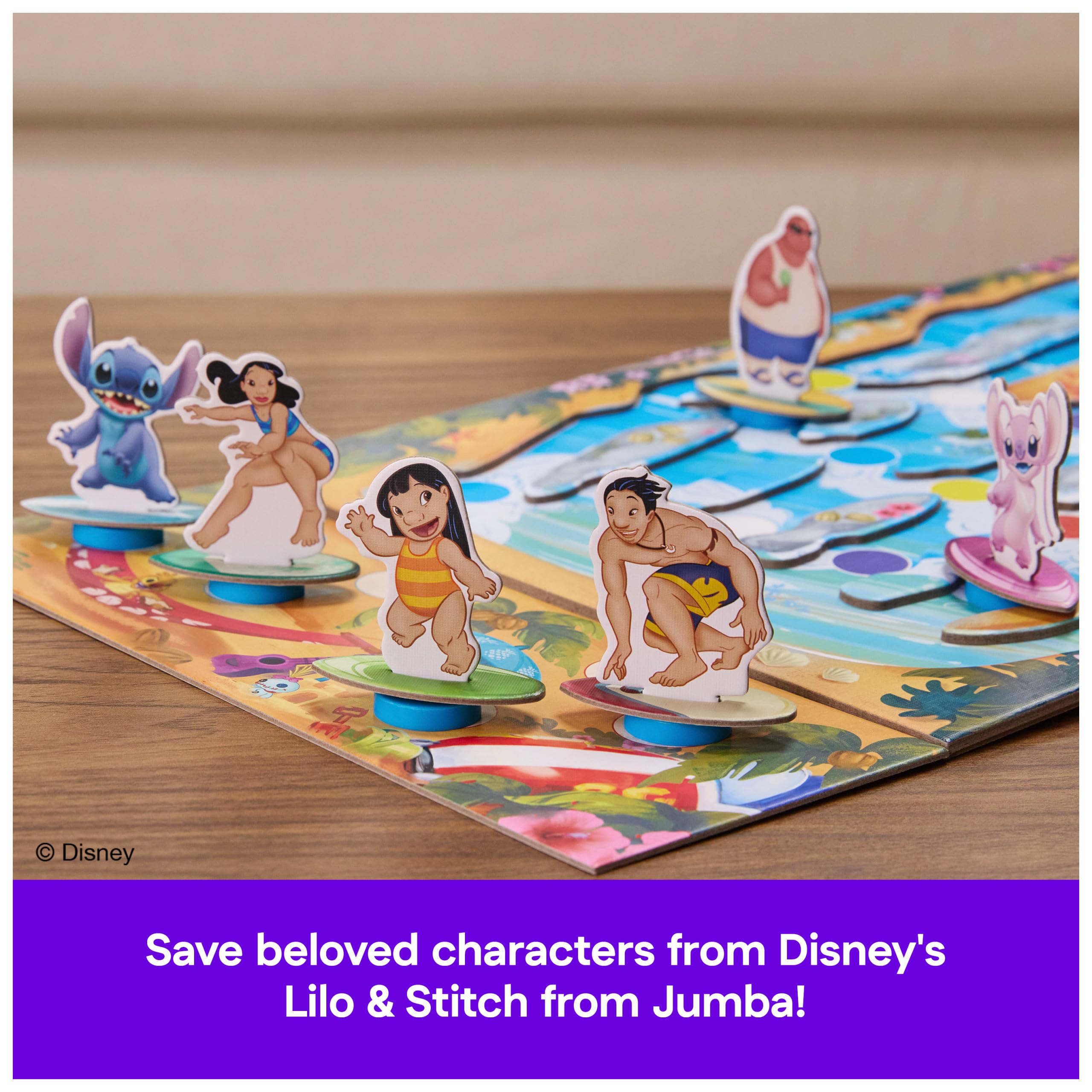 Spin Master Games Lilo Stitch Surf Showdown friends figurines in action on the wave.