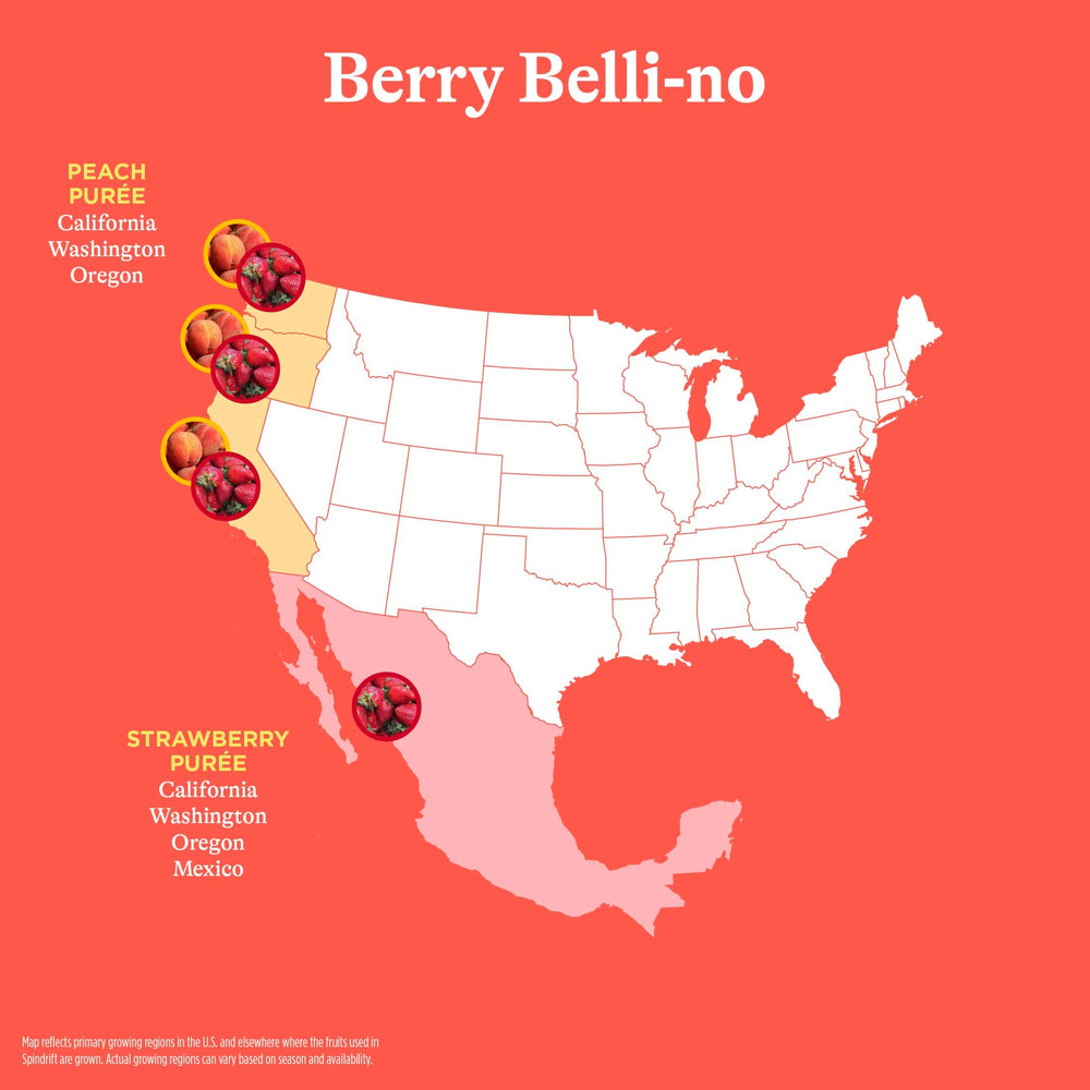 Pack of 24 Berry Belli-no cans offers convenient, portion-controlled refreshment.