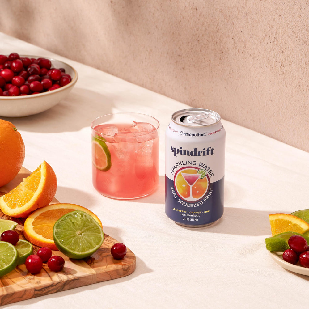 Spindrift Cosnopolitan opening can invites immediate refreshment
