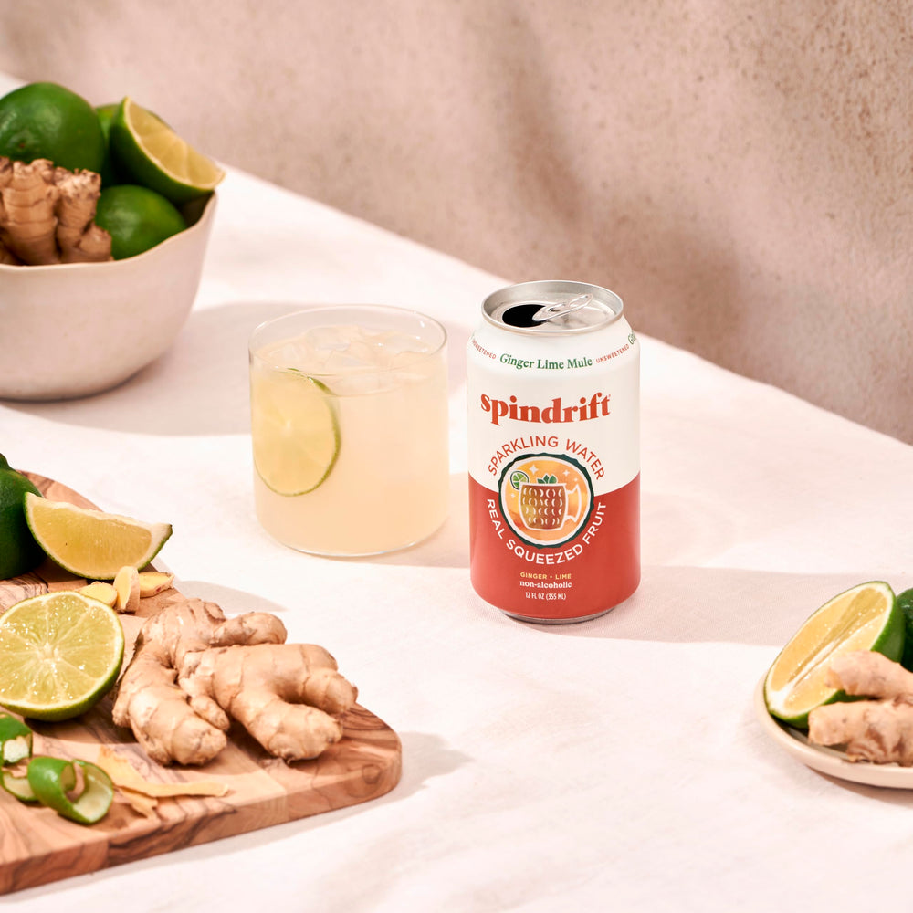 Spindrift Ginger Lime Mule highlights Peruvian ginger for spice