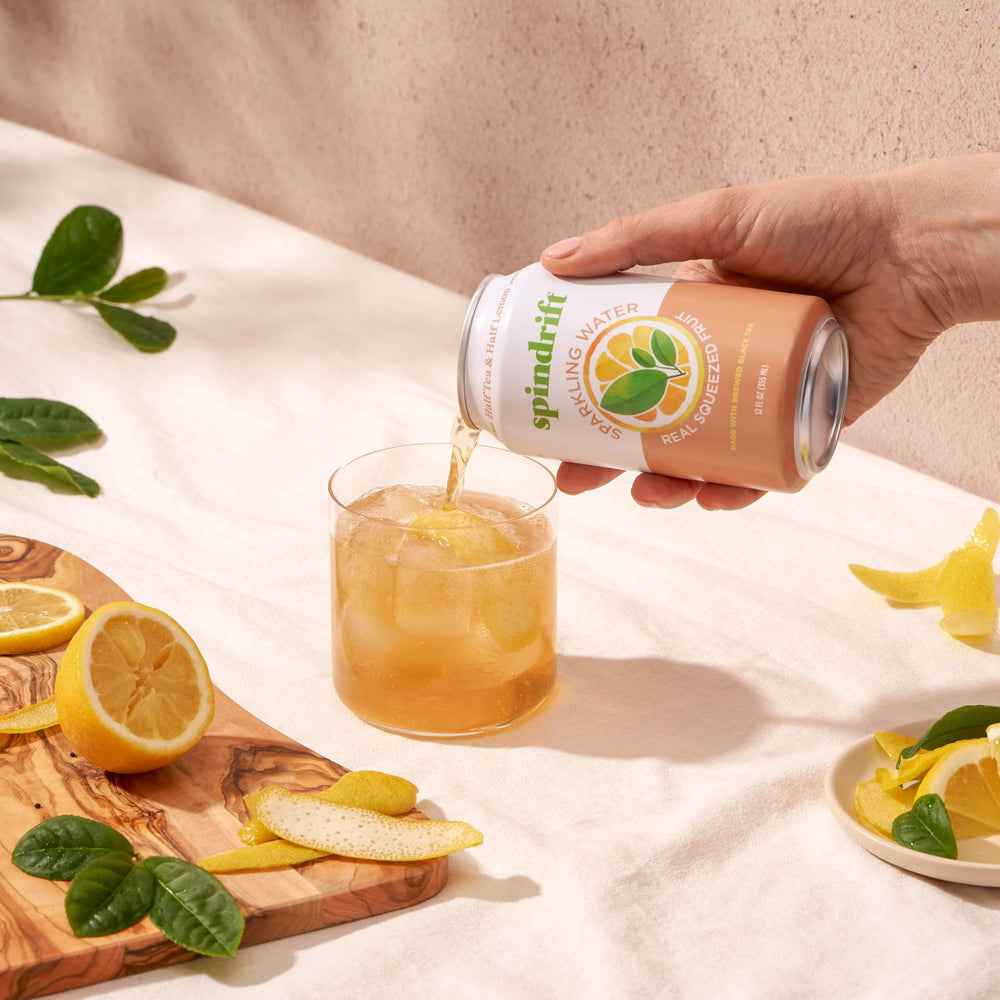 Bubbly, lightly carbonated beverage with fuller flavor.