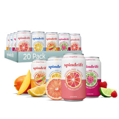 Spindrift variety-pack cans displayed for refreshing sipping
