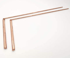 Spirit Hunter copper dowsing rods with gift bag for safe travel and sharing.