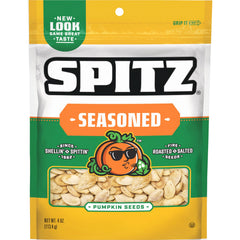 Spitz Pumpkin Seeds Seasoned 4oz bag for on-the-go satisfaction