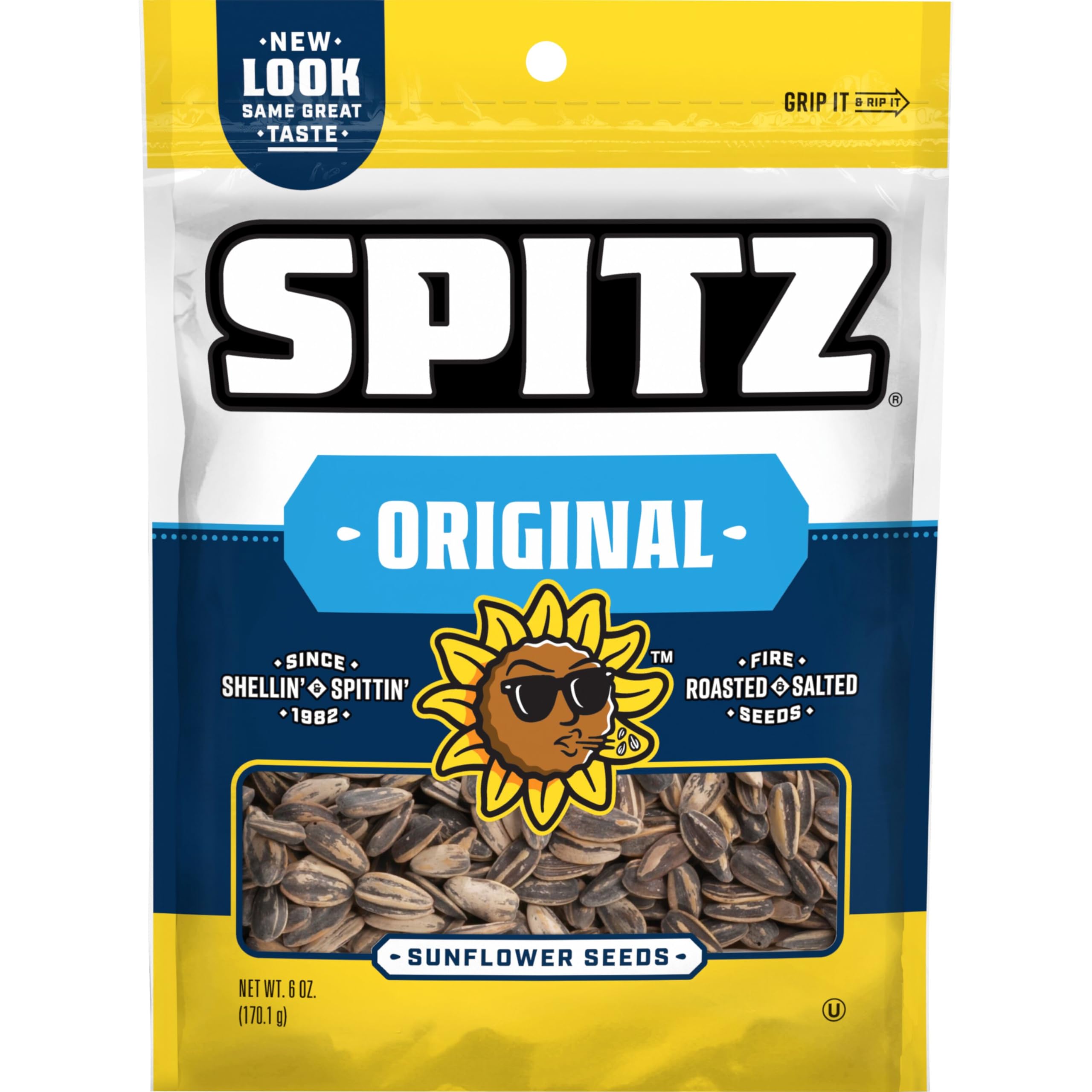 Spitz Sunflower Seeds Salted bag: on-the-go crunchy snack for busy days.
