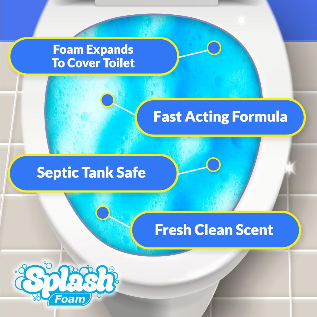 Splash Foam 14 oz bottle ready for multiple deep cleans.