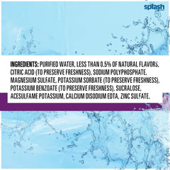SPLASH REFRESHER Acai Grape bottle pour captures refreshing fruity aroma in motion.