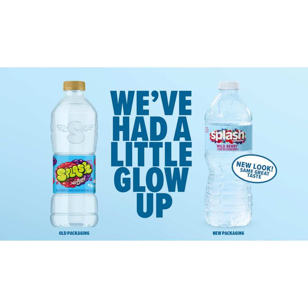 SPLASH REFRESHER Acai Grape pack 24 bottles offers convenient hydration for the day.