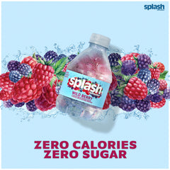 SPLASH REFRESHER Wild Berry served with ice for a cool sip.