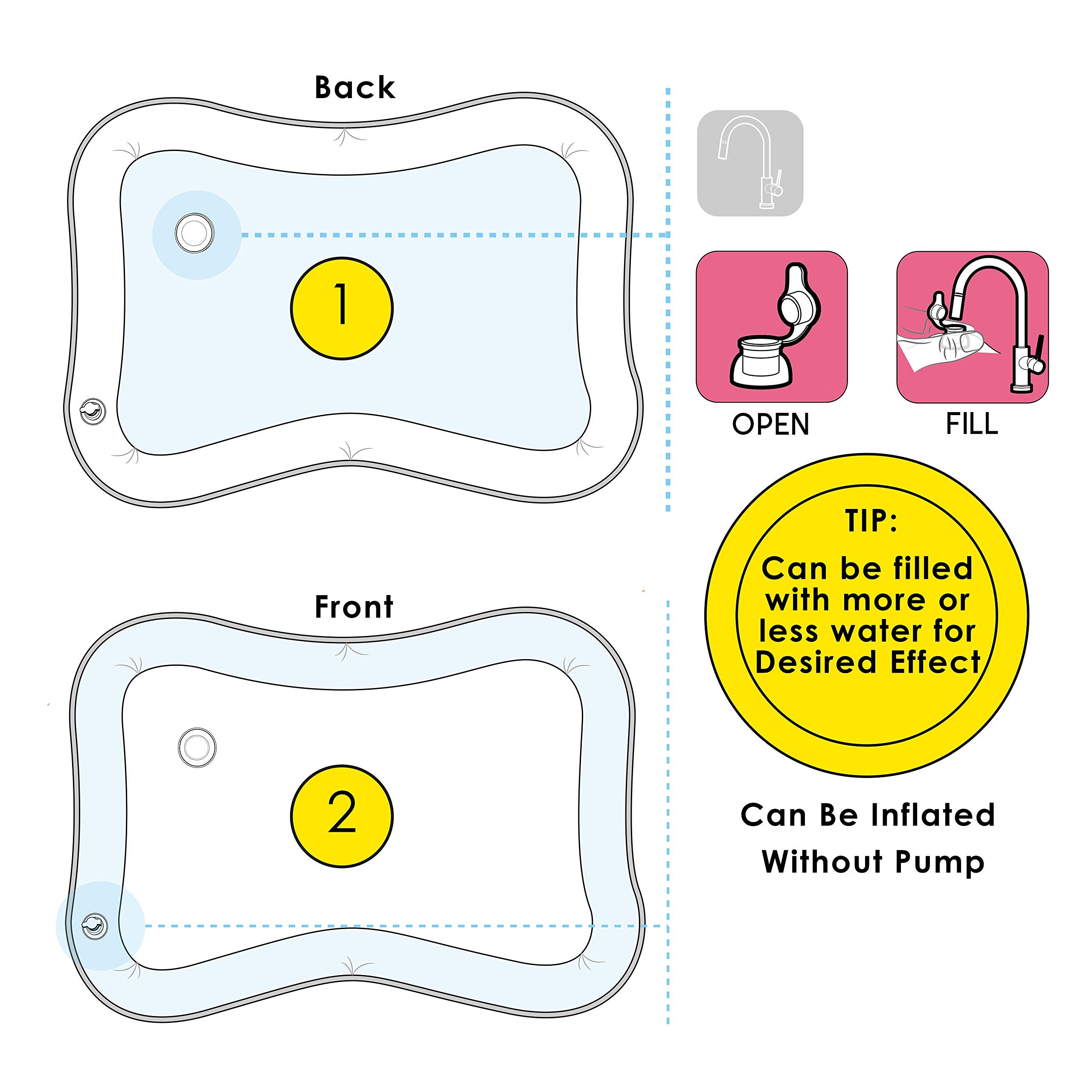 Splashin'kids large 26x20-inch play area keeps little ones engaged.