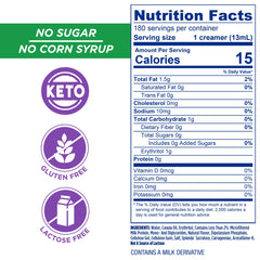 SPLENDA creamer cups on shelf showing gluten-free and lactose-free convenience