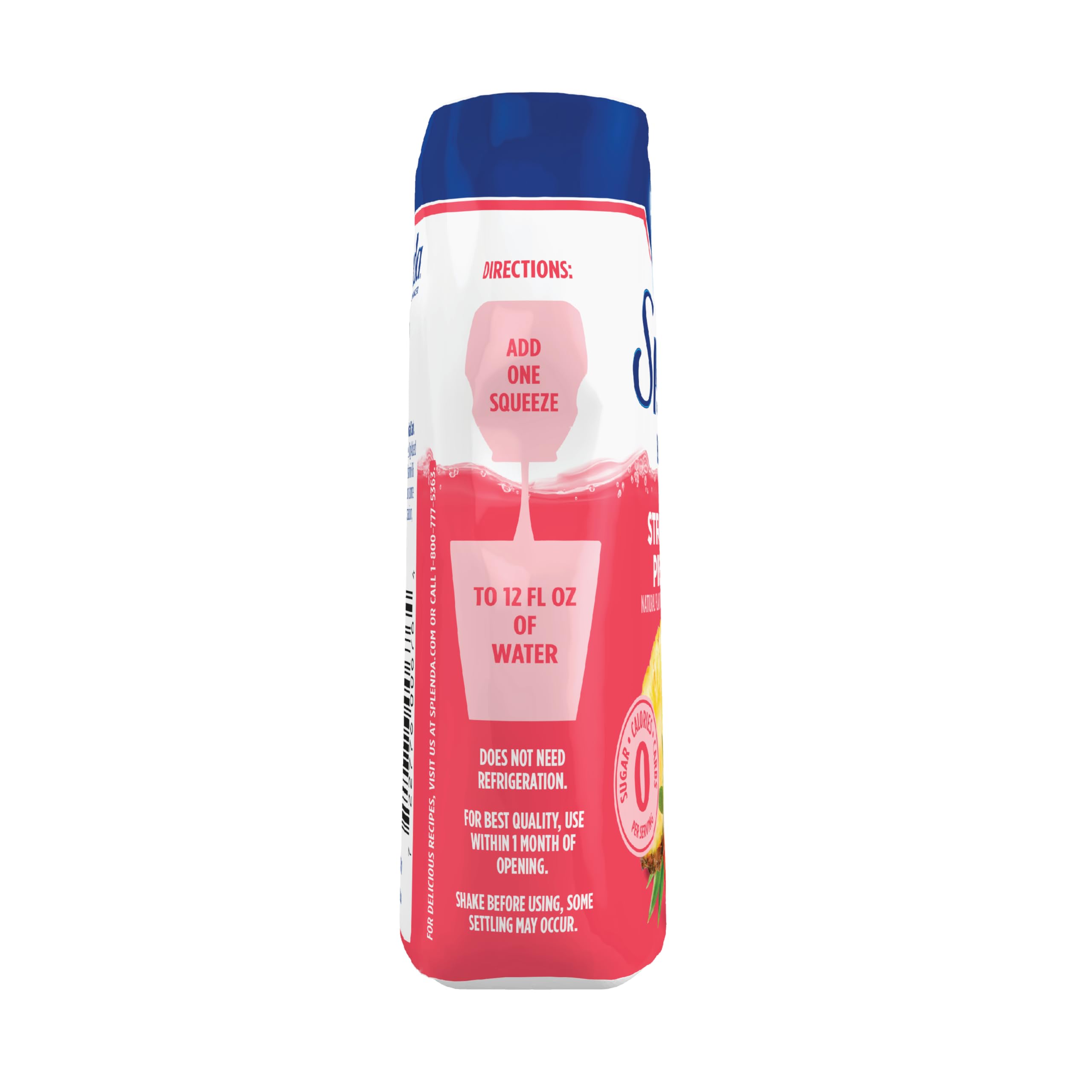 SPLENDA Energy bottle close-up with liquid color detail