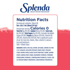 SPLENDA Energy bottle pour action shows quick flavoring on the go