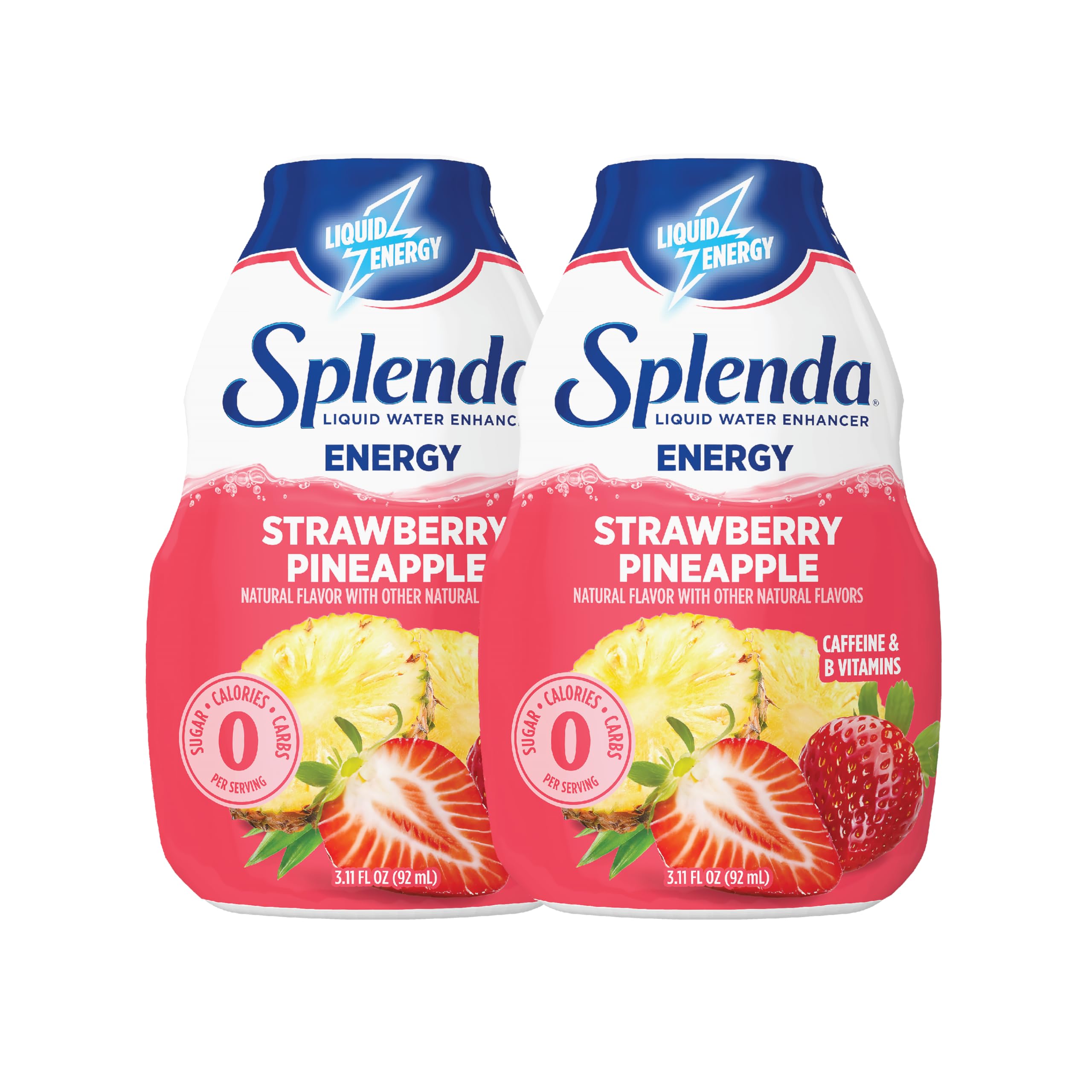 SPLENDA Energy strawberry-pineapple bottle enhances flavor without sugar for drinks