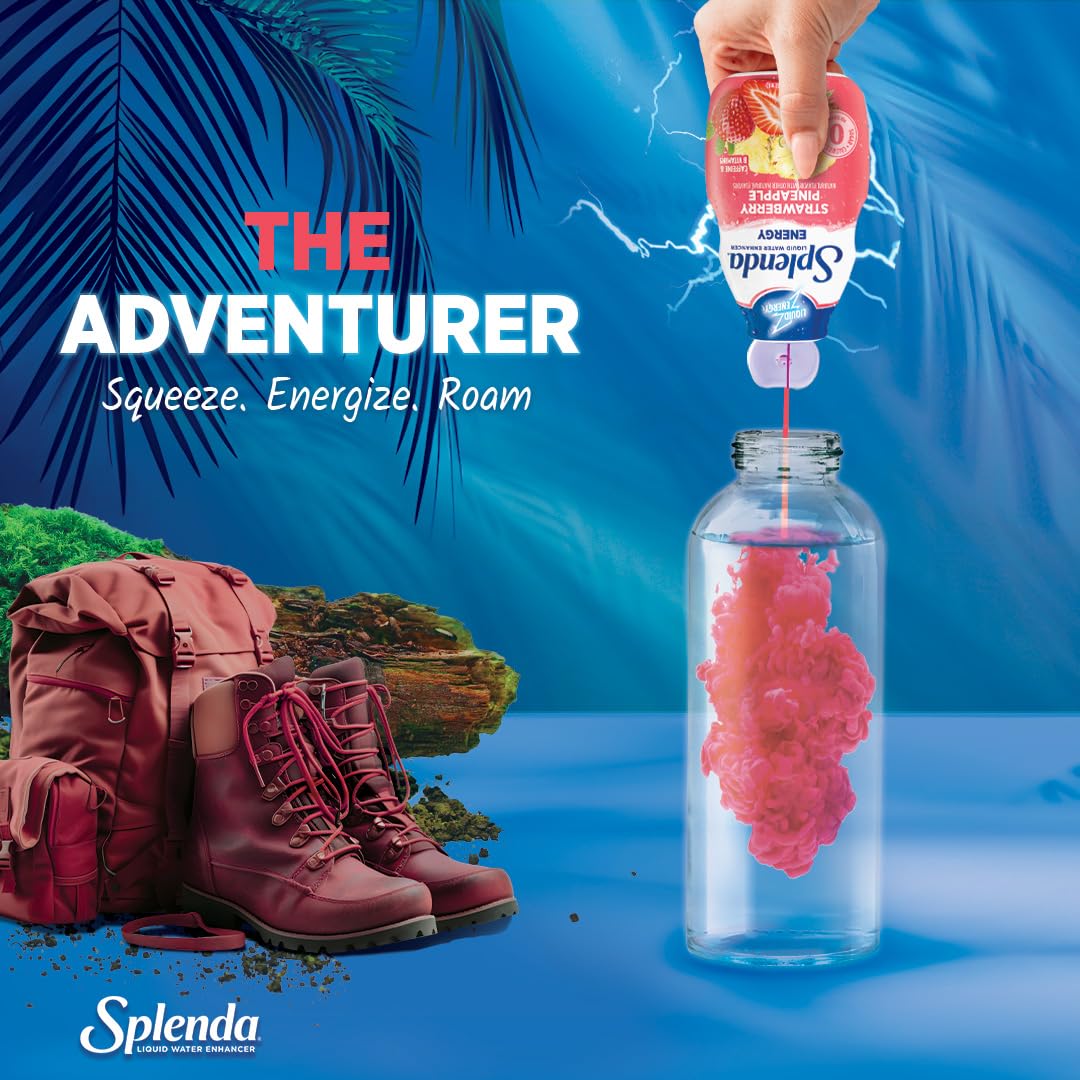 SPLENDA Energy travel pack image shows portable flavoring